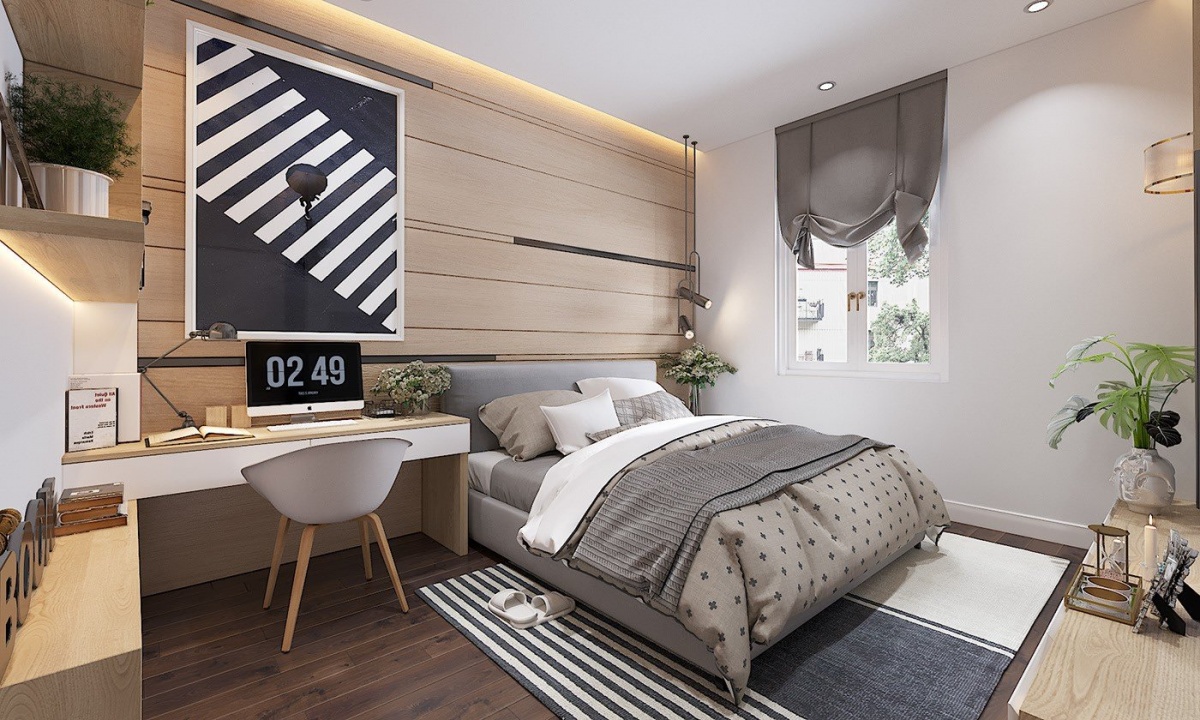 Phong cách thiết kế nội thất phòng ngủ hiện đại